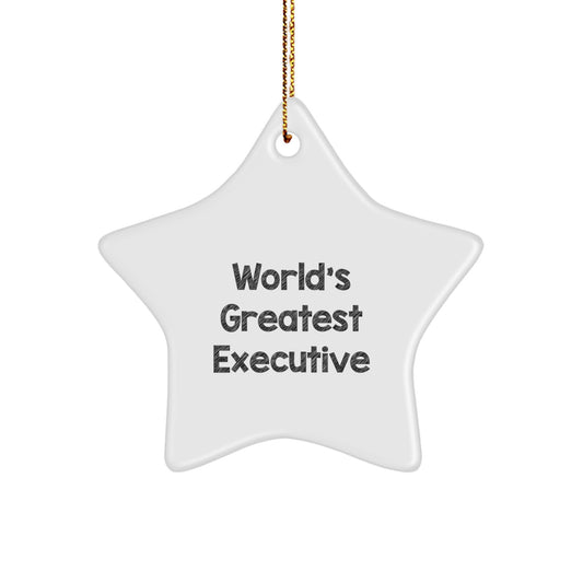 Executive Christmas Ornament Gift - 'World's Greatest' Keepsake for Kids - Image 1