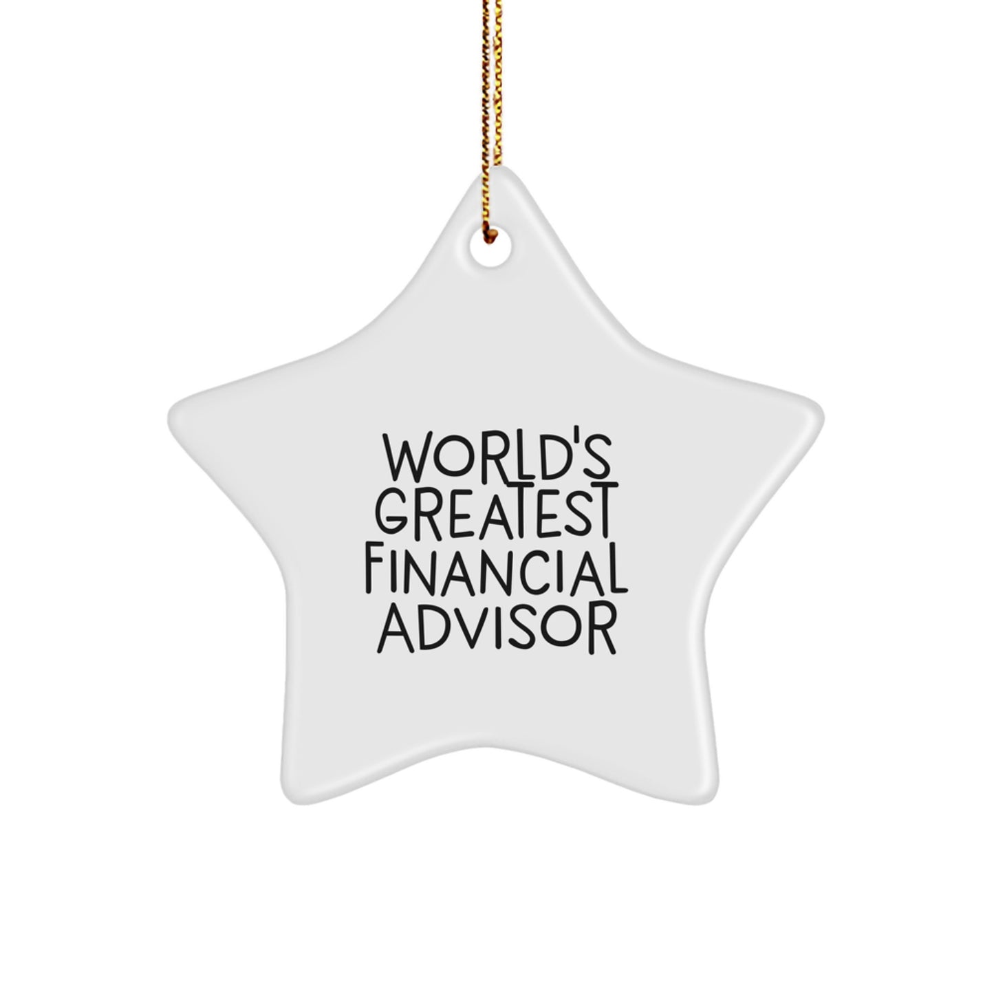 Financial Advisor Sassy Novelty Christmas Ornament Gift for Friends - Image 1