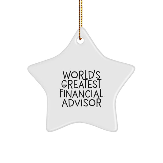 Financial Advisor Sassy Novelty Christmas Ornament Gift for Friends - Image 1