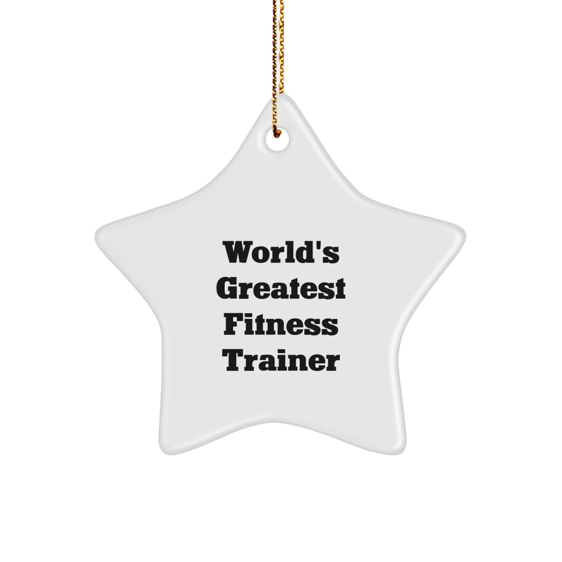 Favorite Fitness Trainer Star Ornament for Kids Christmas Gift - Image 1