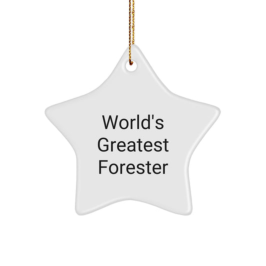 Christmas Gift for Roommates Forester Star Ornament Collectible - Image 1
