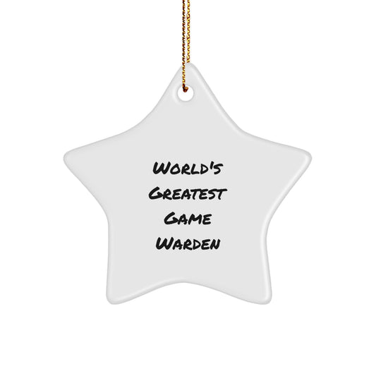 Novelty Game Warden Christmas Ornament for Friends Gift - Image 1