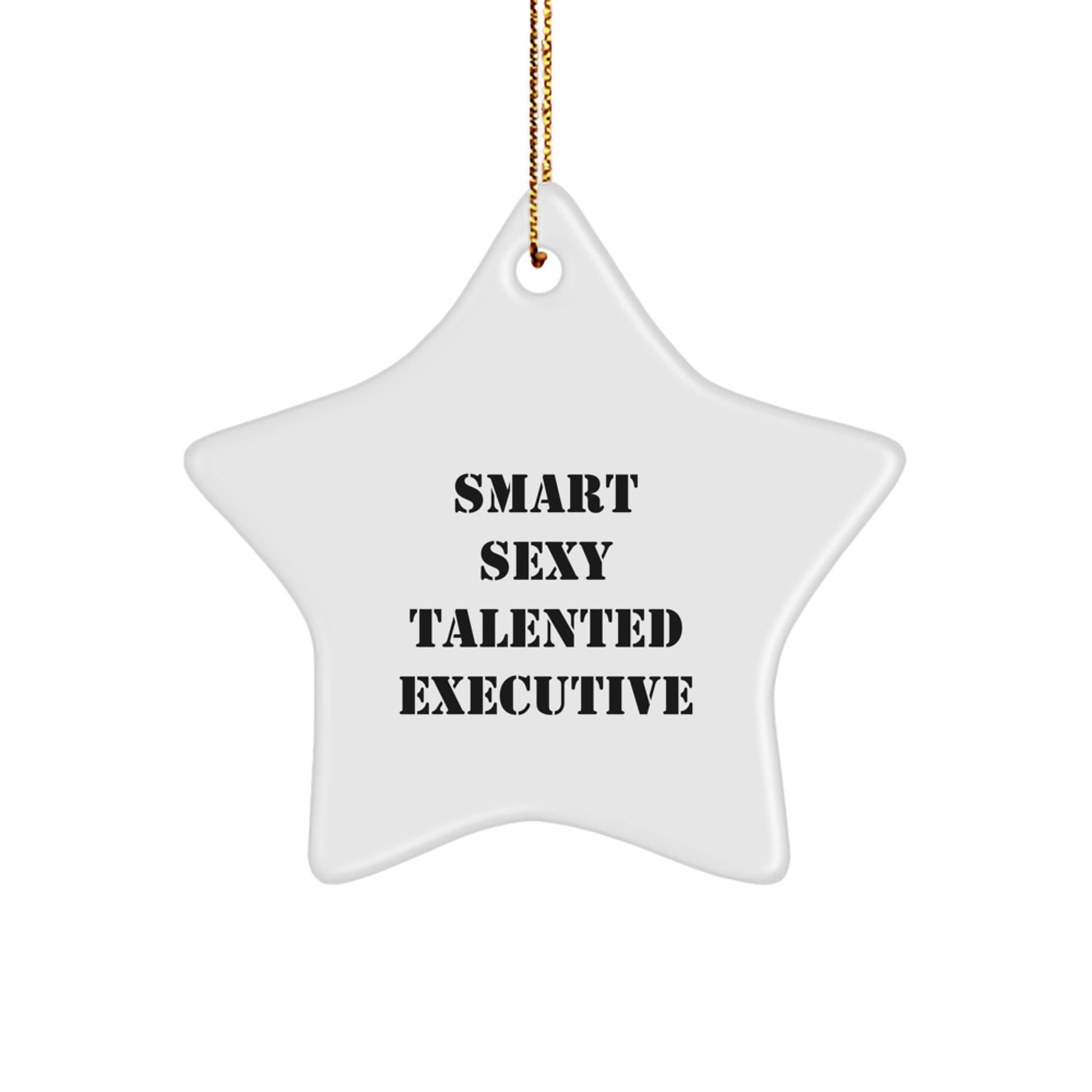 Funny Executive Gifts from Friends, Smart Sexy Talented Star Ornament, Christmas Unique Gifts for Executive - Image 1