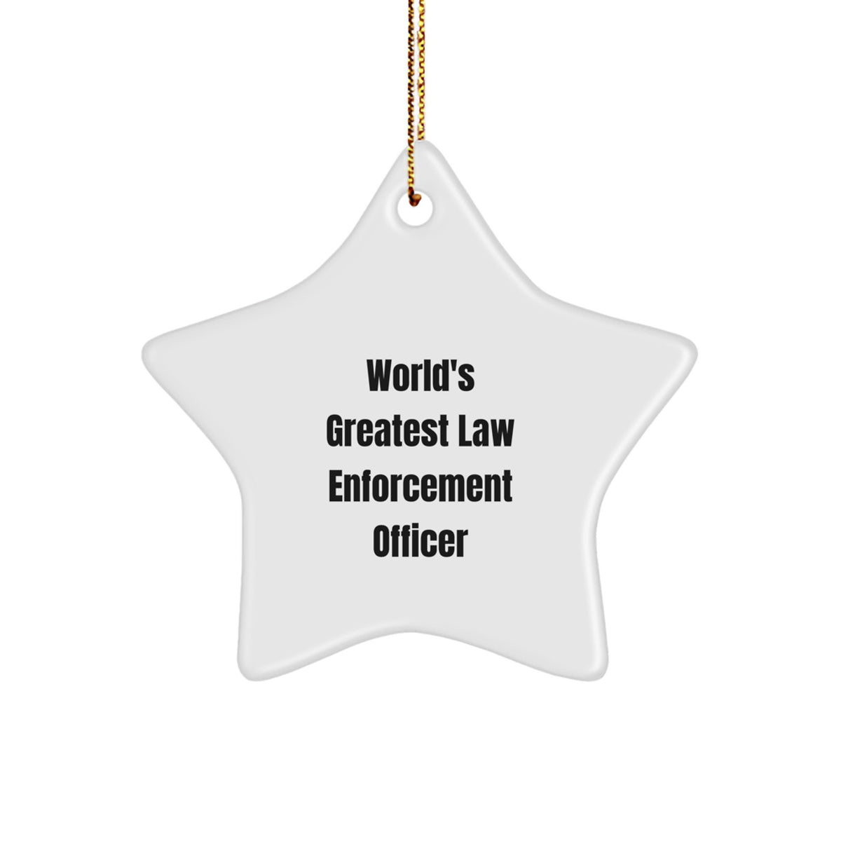 Law Enforcement Officer Christmas Ornament Gift for Family - Treasure - Image 1