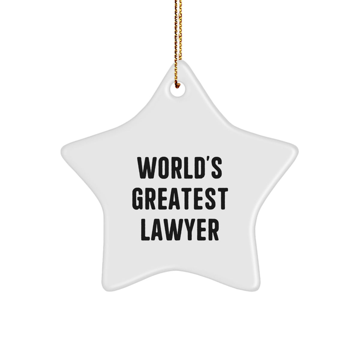 Christmas Gift for Her Lawyer Star Ornament Present Vibrant MDF Glitz - Image 1