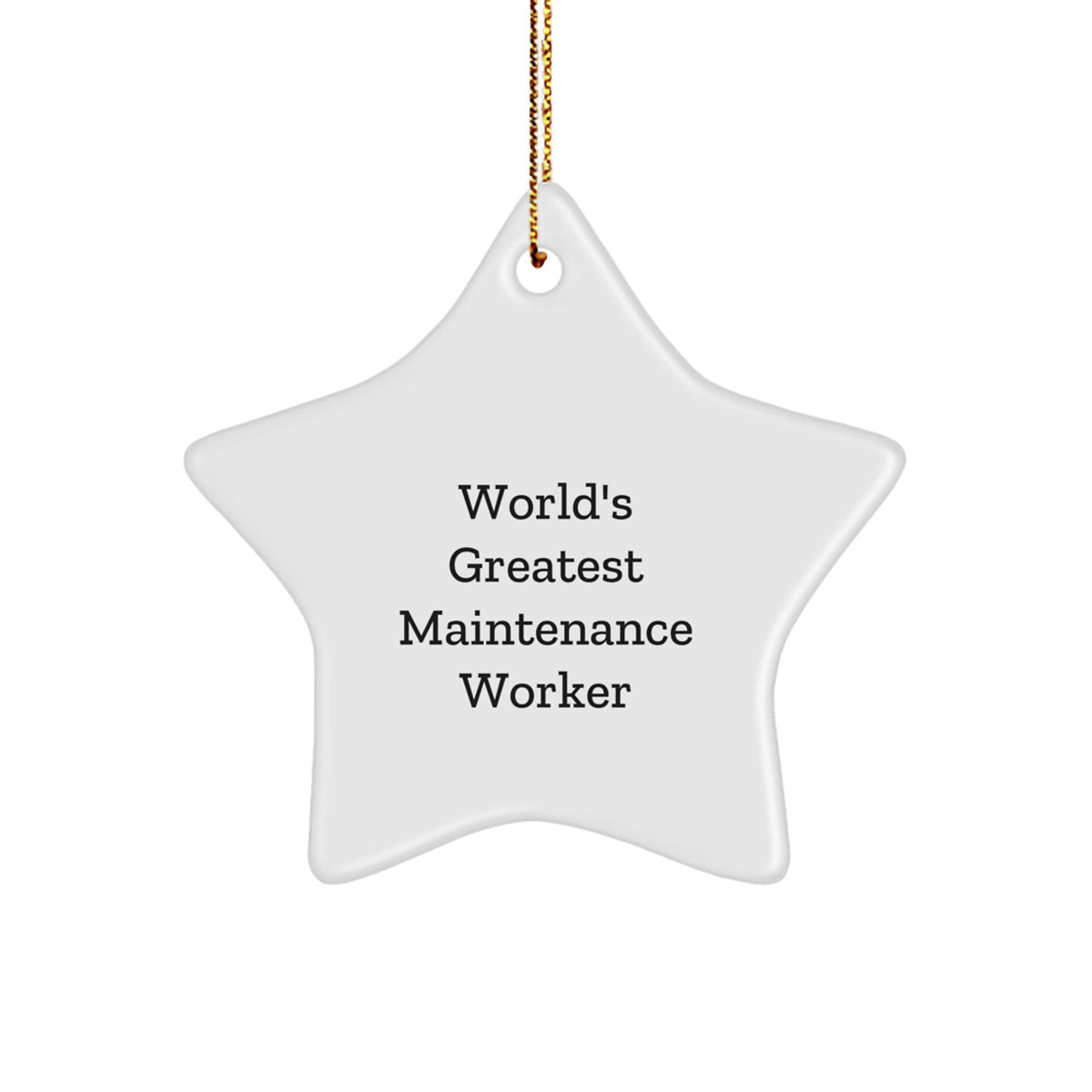 Christmas Ornament World's Greatest Maintenance Worker Gift for Family - Image 1