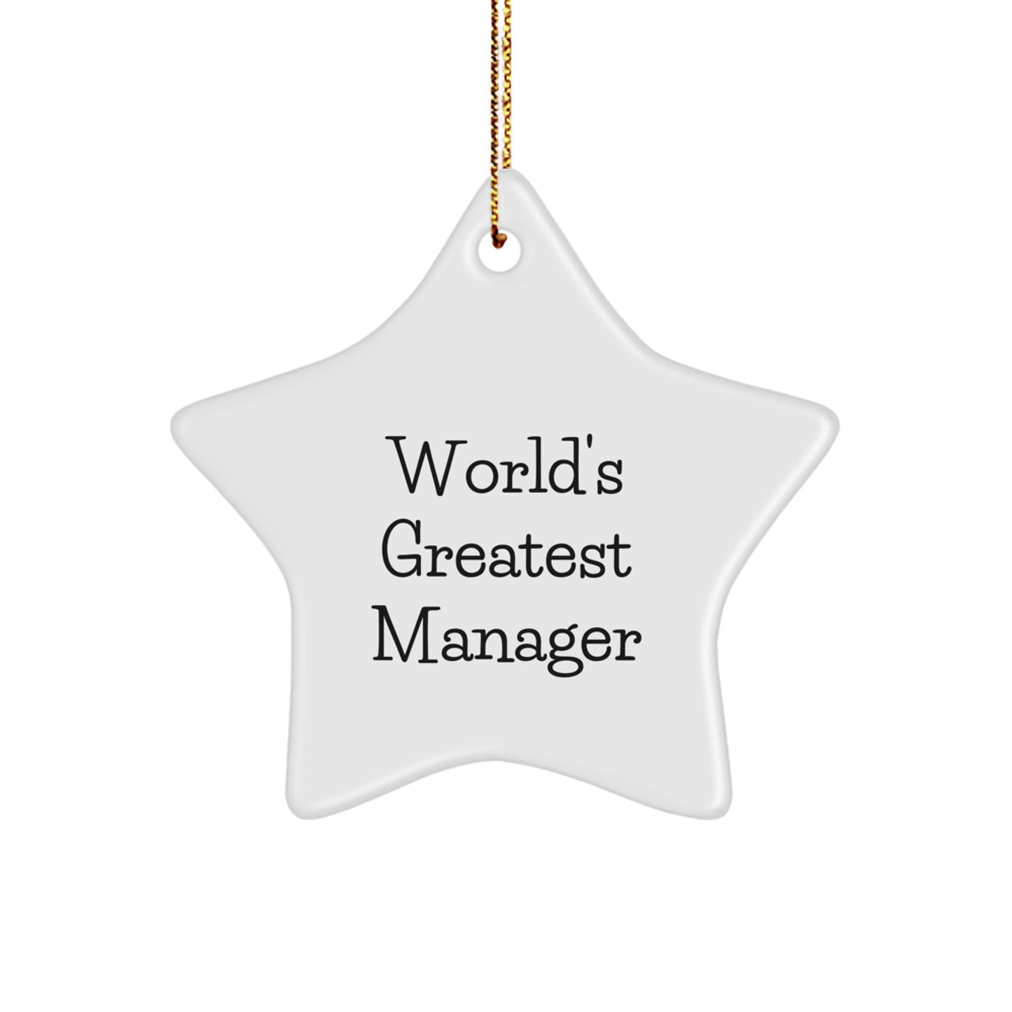 Favorite Manager Christmas Ornament for Kids Holiday Keepsake Gift - Image 1