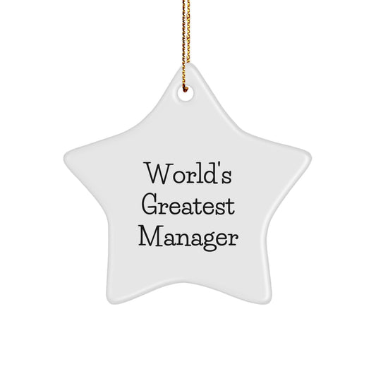 Favorite Manager Christmas Ornament for Kids Holiday Keepsake Gift - Image 1