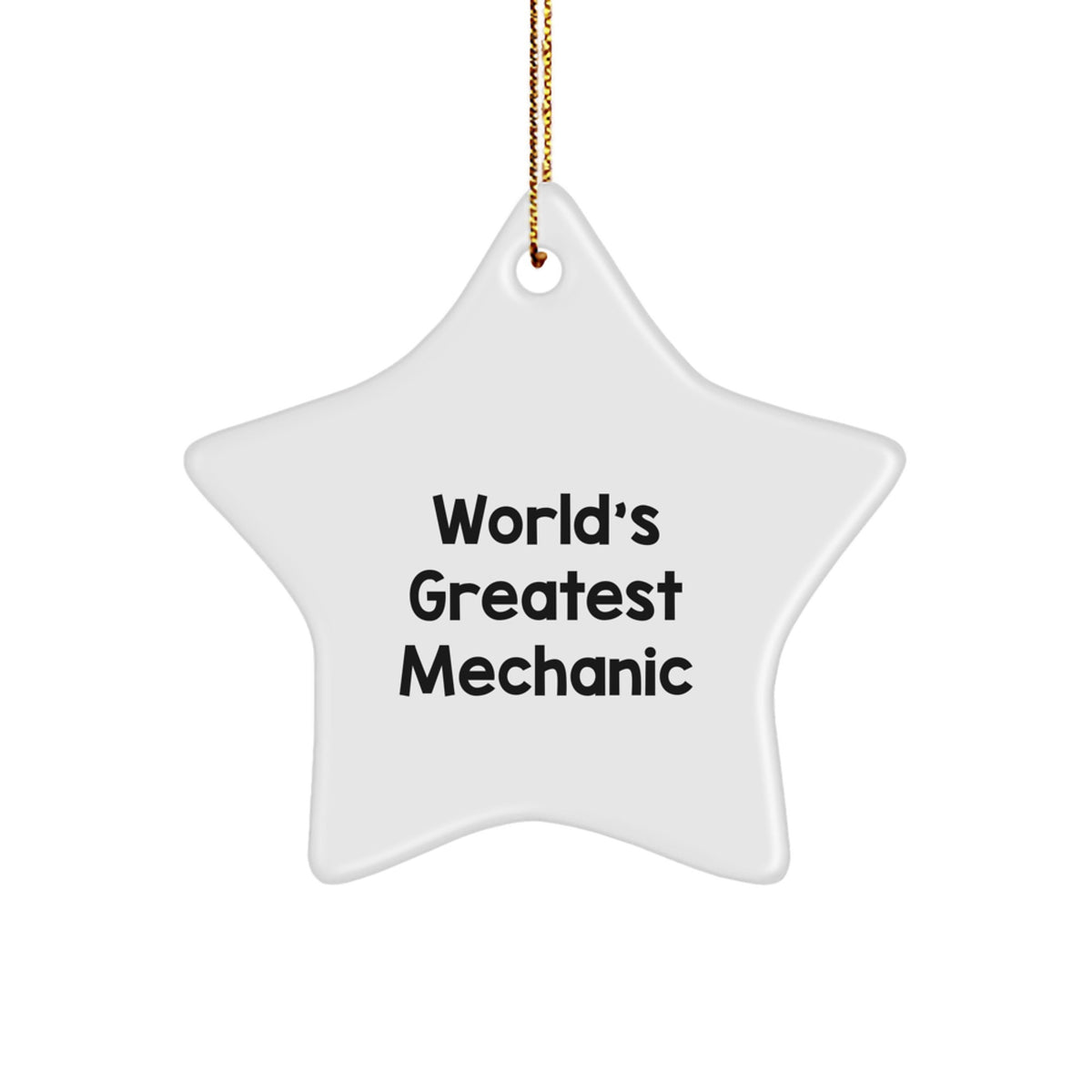 Mechanic Christmas Ornament Gift for Family - Treasure 'Worlds Greatest - Image 1