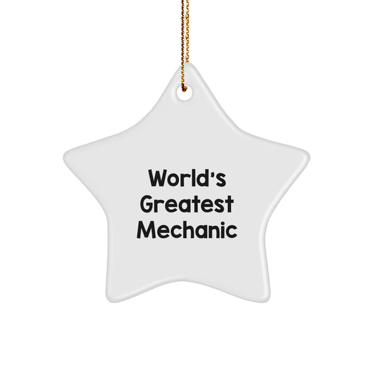 Mechanic Christmas Ornament Gift for Family - Treasure 'Worlds Greatest - Image 1